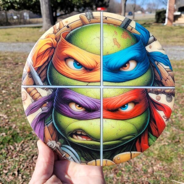 Custom Disc Mania Disc Golf Neo Mutant 180gm Mid Range TMNT