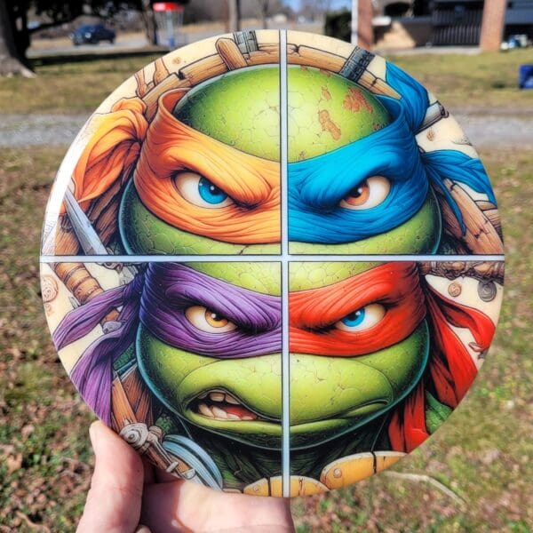 Custom Disc Mania Disc Golf Neo Mutant 180gm Mid Range TMNT - Image 3